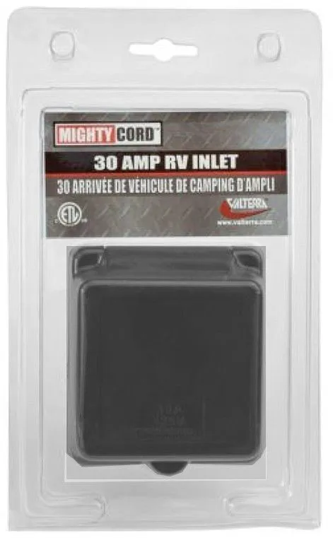 30A Inlet, Black, Carded